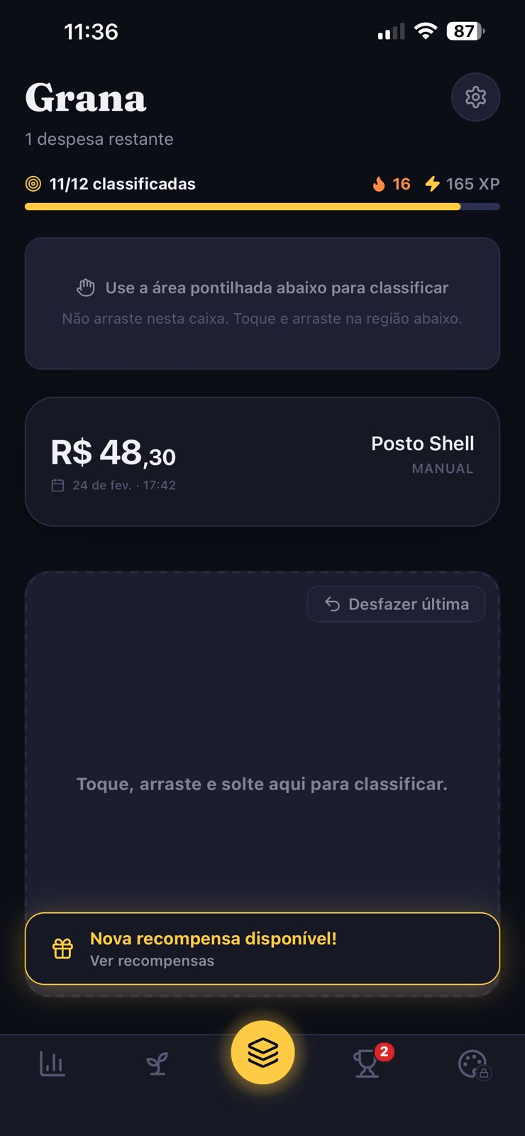 Classificacao de gastos